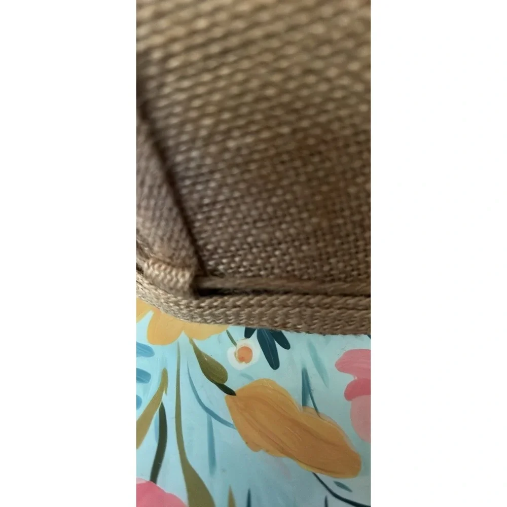 Burlap Lampshade Bell Shaped Cabin Farmhouse  8